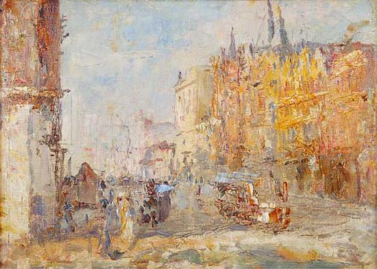 Frederick Mccubbin Collins Street Germany oil painting art